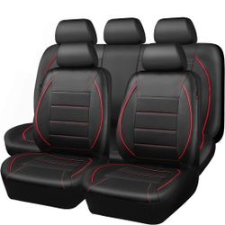 CAR PASS - Universal Seat Covers, Black and Red