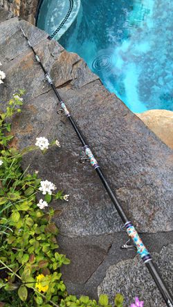 Calstar Grafighter 700M Custom Wrapped 7'0” Graphite Saltwater Fishing Rod  20-50lb. for Sale in Santa Clarita, CA - OfferUp