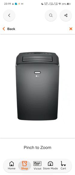 LG 8000BTU Portable AC Air Conditioner