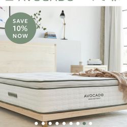 King Size Avocado Mattress (New, In Box) 