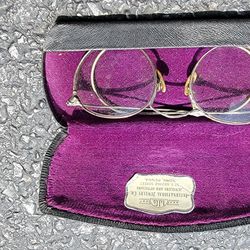 Antique Glasses And Case