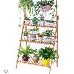 Bamboo Hanging Plant Stand 