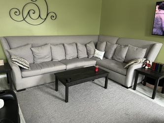 Oversized, Heather Gray Sectional