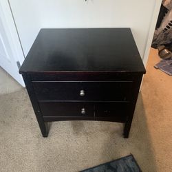 2 Drawer Dresser Black