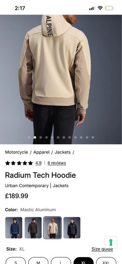 Alpine star motorcycle jacket comes with padding