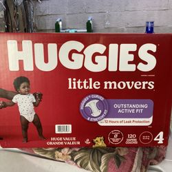 HUGGIES   SIZE  4     120    pañales