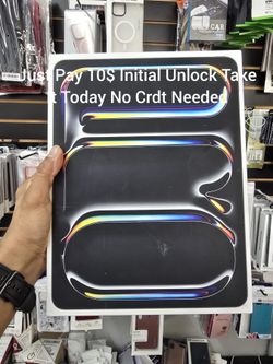 IPad Pro 13" M5 New in Box Pay Low Down No Crdt Needed