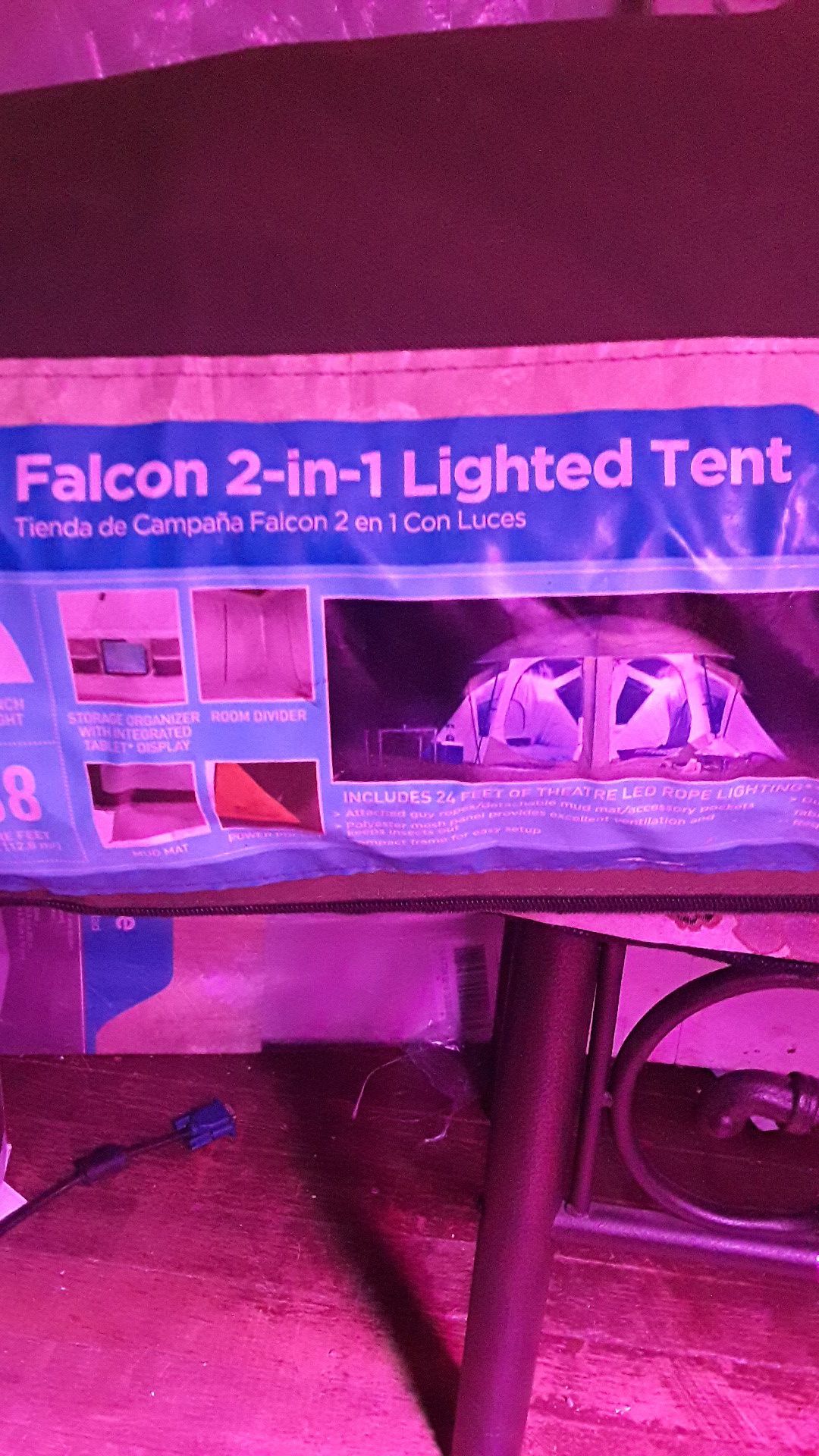 Falcon 2 in 1 lighted tent
