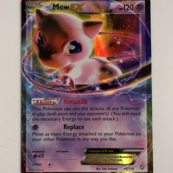 Pokémon Mew EX Black & White Dragons Exalted 46/124 Holo Foil Card, 2012 Pokemon TCG Trading Card Game, Rare Holographic, Hard to Find!