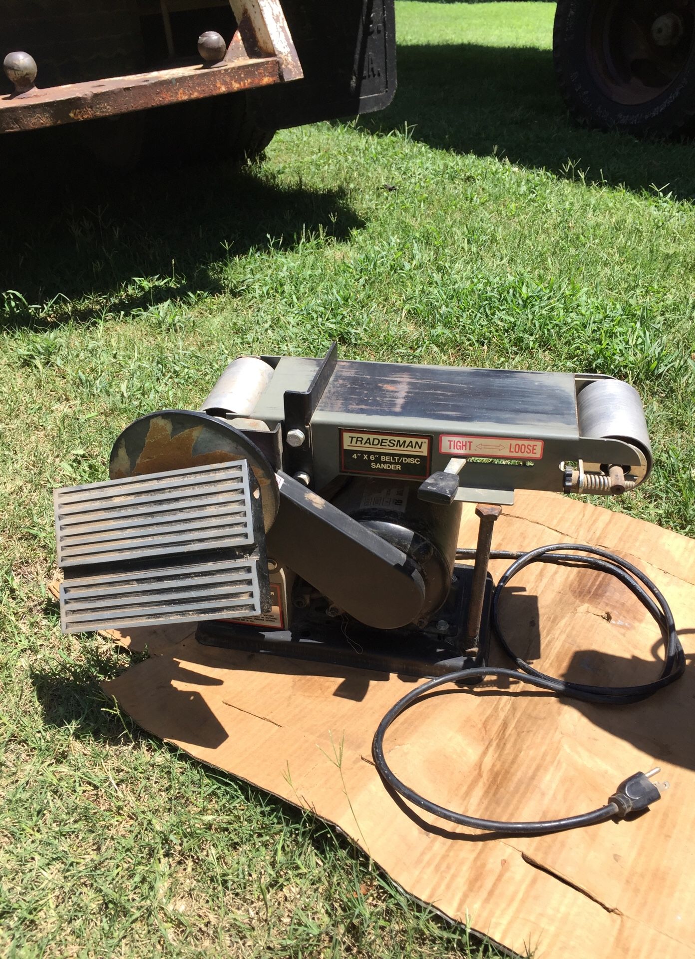 Tradesman belt cheap disc sander