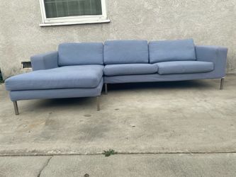 Delivery Available / Blue sectional