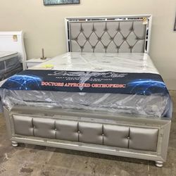 Back To School Sale! Amazing Week Of Deal! Upholstered Bed With Mattress Now 50% Off!! 