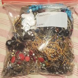 Gallon Bags Stuffed Full Of Awesome Costume Jewelry