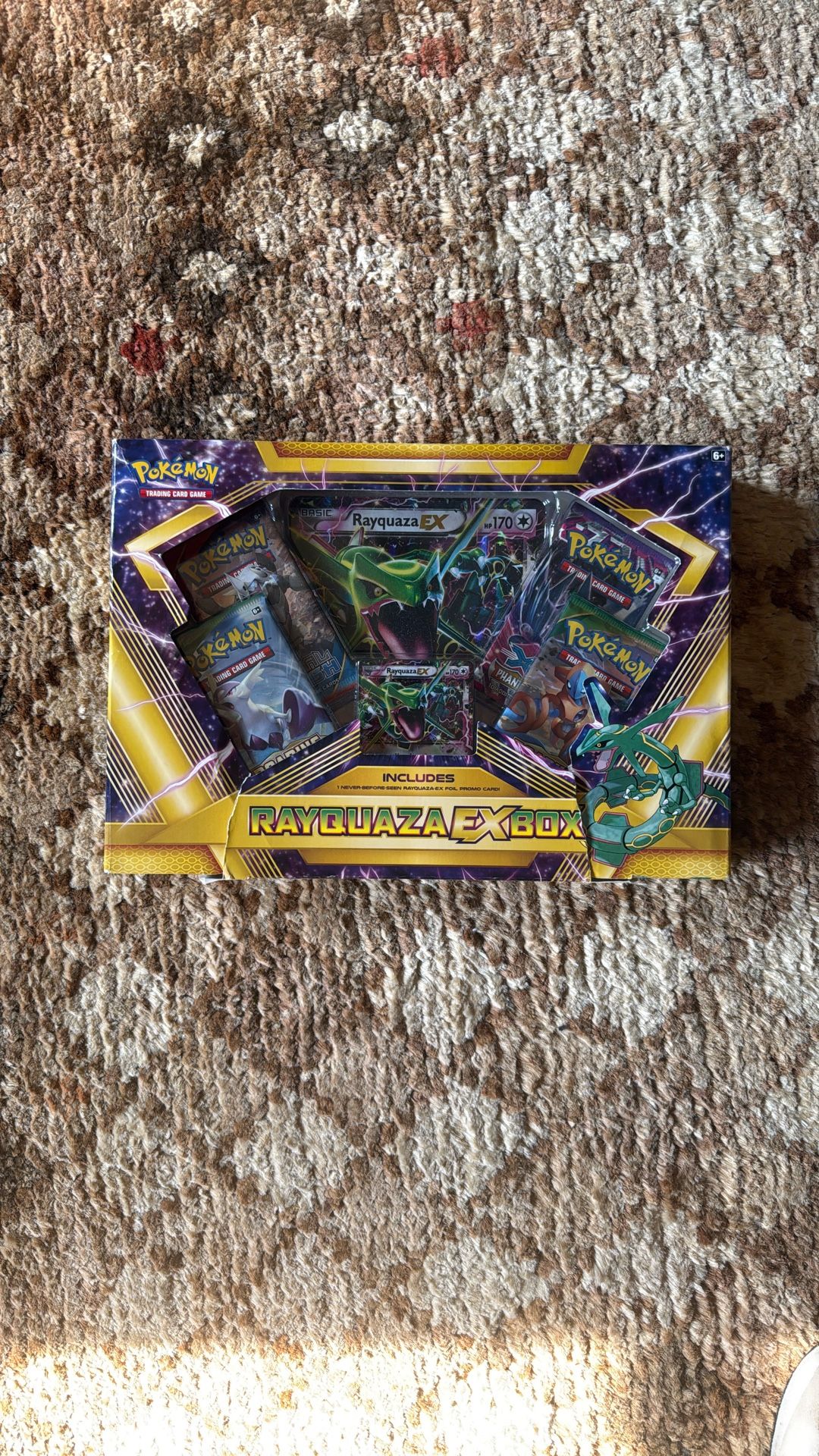 Pokémon Giant Rayquaza Ex Box Promo With Packs