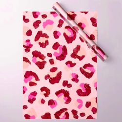 5 Pink Leopard Print Paper Sheets Paint Palette from Society 6