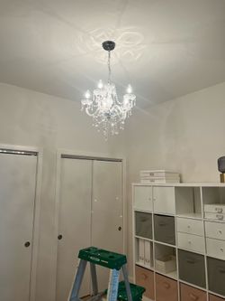 Chandelier- acrylic hard-wired