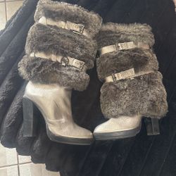 Faux Fur MK Boots 