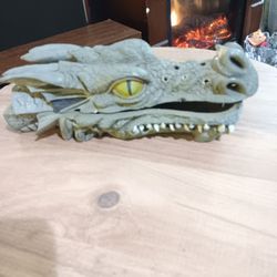 Mythical Fantasy Smoking Dragon Head Incense Burner 9" Stick Cone Burner 38193

