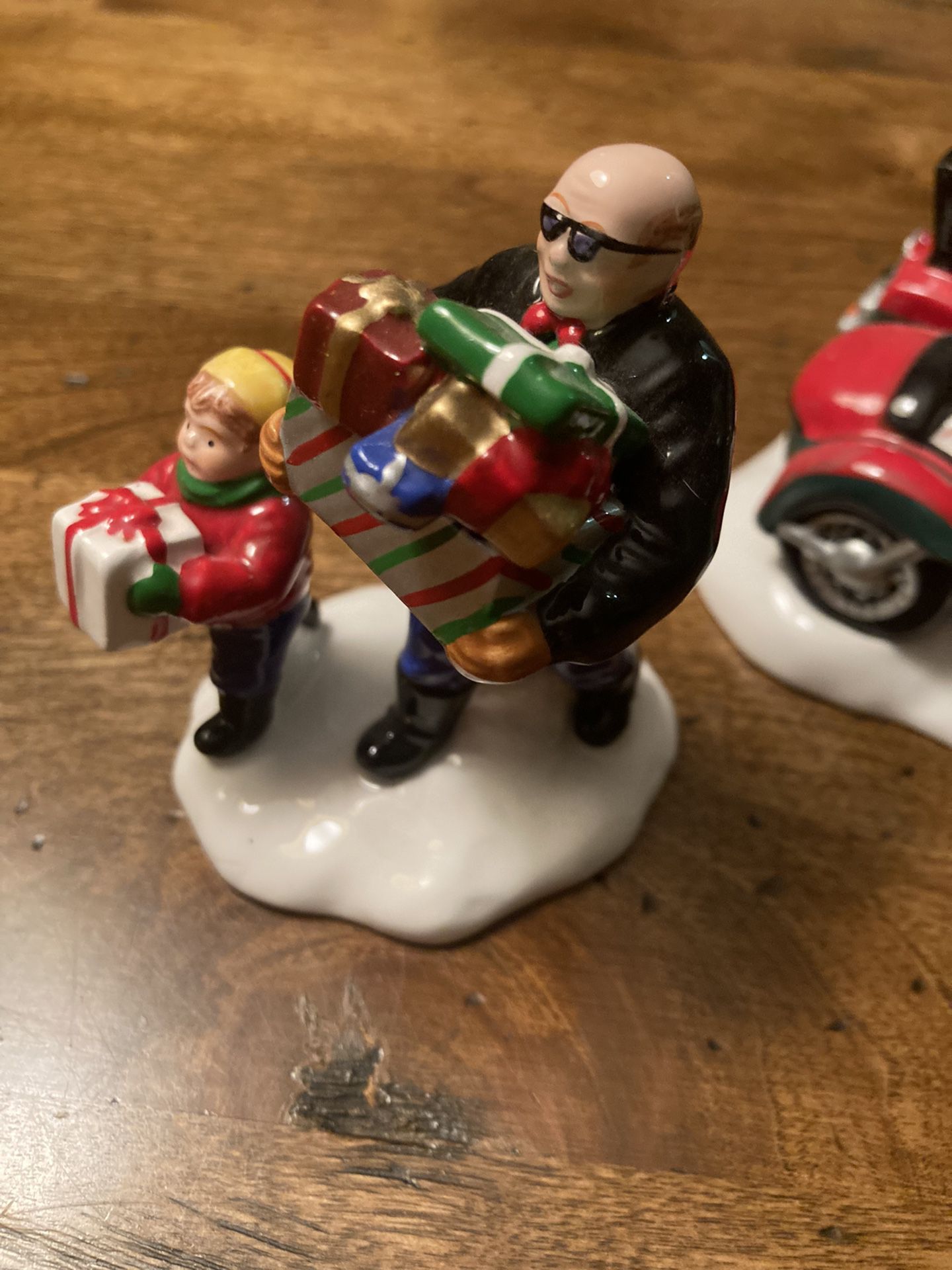 Christmas Village/ Dept 56 Ceramic A Harley- Davidson Holiday