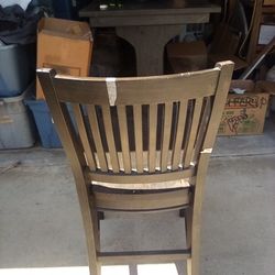 Black Hardwood Table W/3 Chairs Solid $150