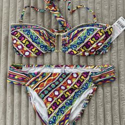 Trina Turk Multicolor Bikini Set NWT