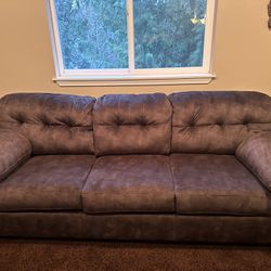 New Brown Couch with Pull Out Bed