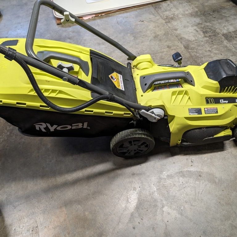 RYOBI 16 in. 13 Amp Corded Electric Walk Behind Push Mower 