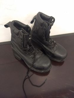 Women's Size 5 Zcoil Z coil Steel Toe Safety Boots Model Z Duty Encased Spring Heel