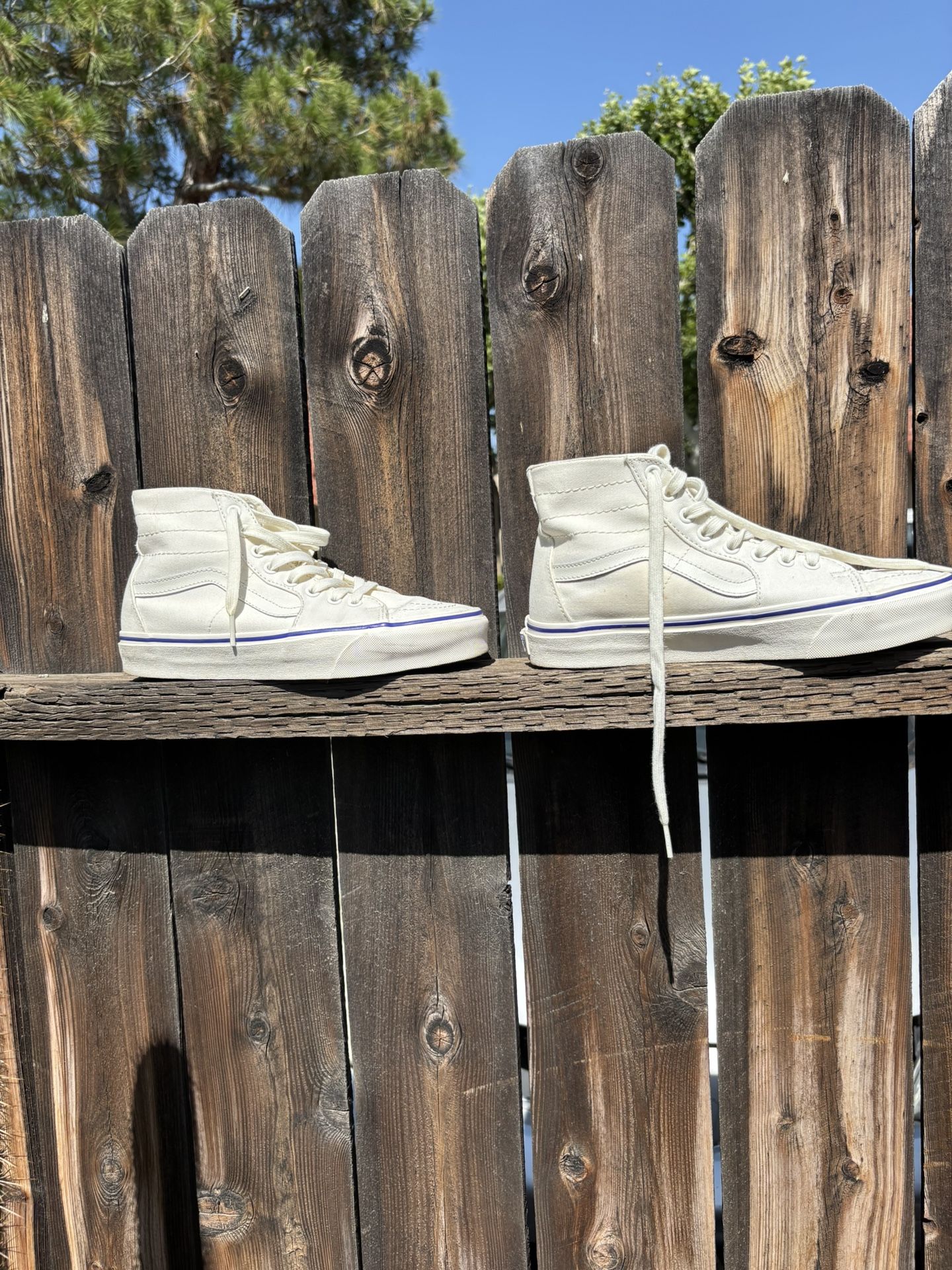White High Top Vans - Great Condition!