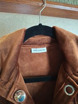 (In)Larkin Rust Velvet Jacket