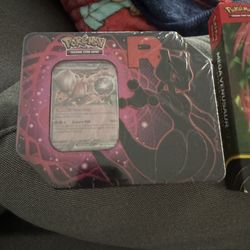 Pokemon Team Rockets Mewtwo EX Tin