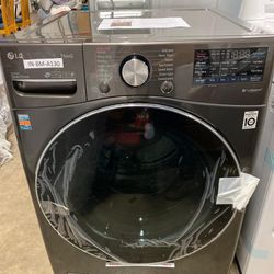 Lg Washer Front Load Black Stainless Steel #WM4200HBA