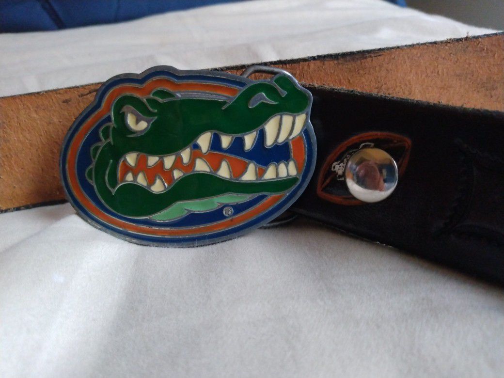 Gator License Leather Belt