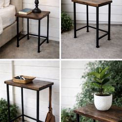 Modern Kona Wood Accent Table / Plant Stand