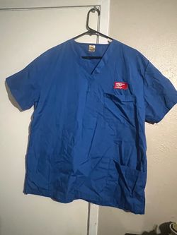 3 pcs. American Career College Blue Scrub Top