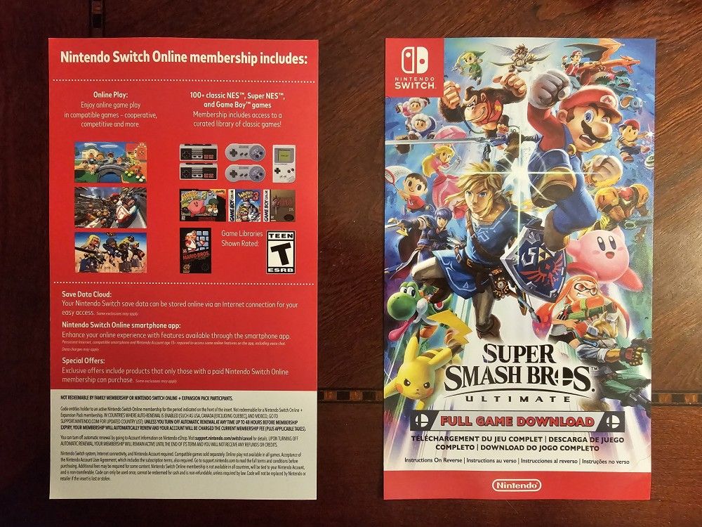 Super Smash Bros. Ultimate Digital Code + 3 Months Of Nintendo Switch Online
