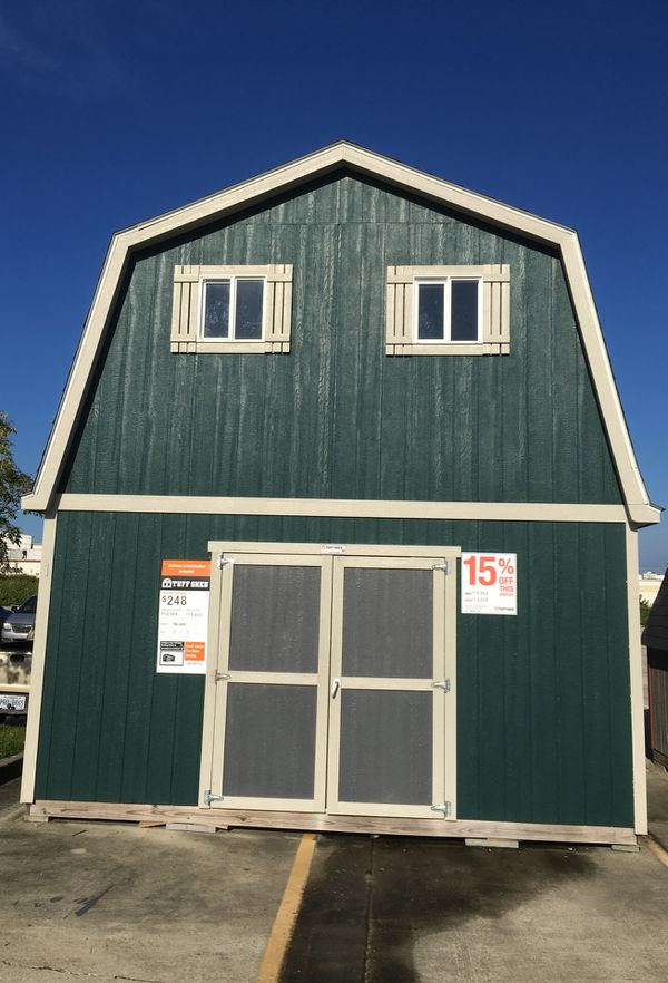 tuff shed 16x16 2 story for sale in picayune, ms - offerup
