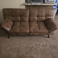 Brown Memory Foam Futon/Couch