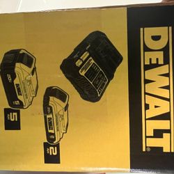 20V MAX Lithium-Ion Battery Kit with 5.0Ah and 2.0Ah Battery and Charger 