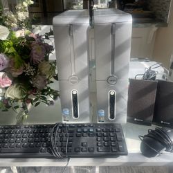 2 Dell Inspiron 530s desktop Computers
