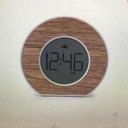 Wood Toc Round Alarm Table Clock Capello