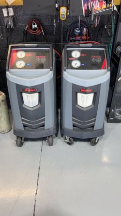 Evac and recharge with professional A/C machine