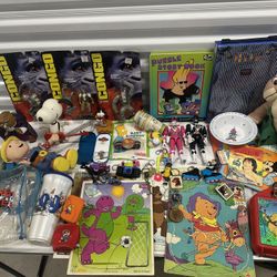 Vintage 80’s & 90’s toys bundle sealed items & more