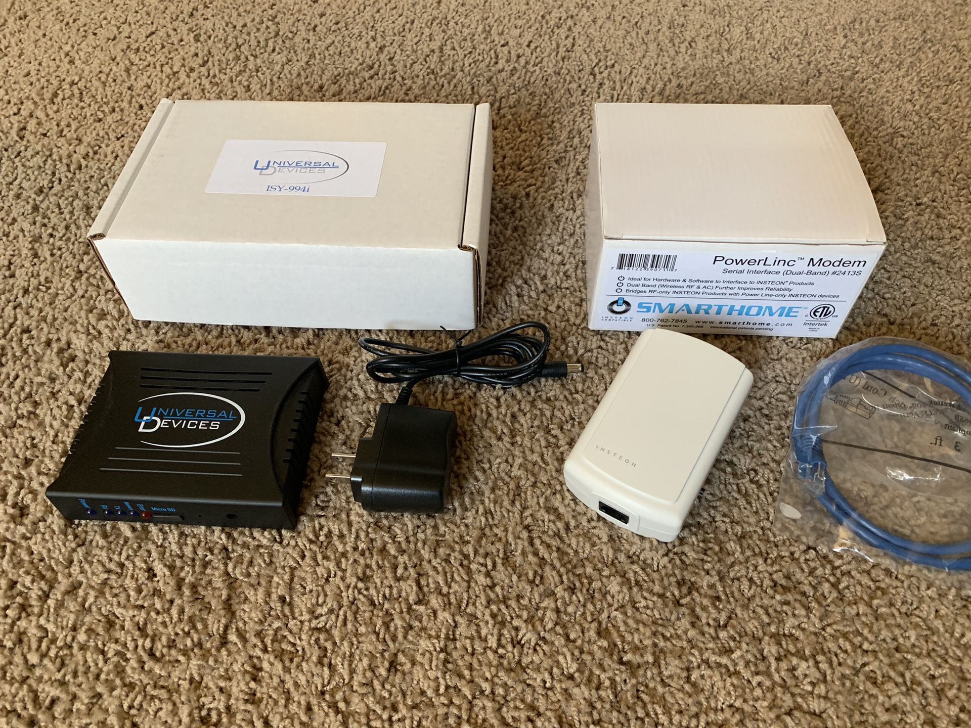 Universal Devices ISY994i Controller kit - Instreon Support and PLM PowerLinc modem