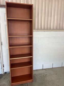 6 Shelf Book Shelf 79.5” Tall