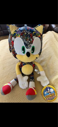 New! Large Sonic the Hedgehog Graffiti plush