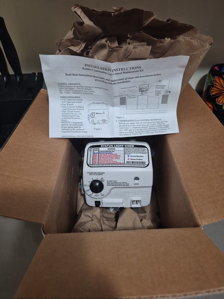 Rheem SP20867C Protech Combination Natural Gas Control Replacement Kit