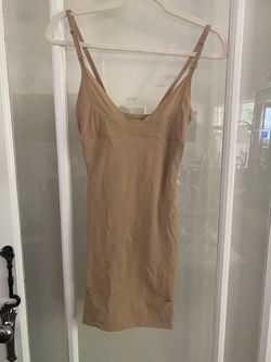 Medium! Nude Slip Dress with Adjustable Straps