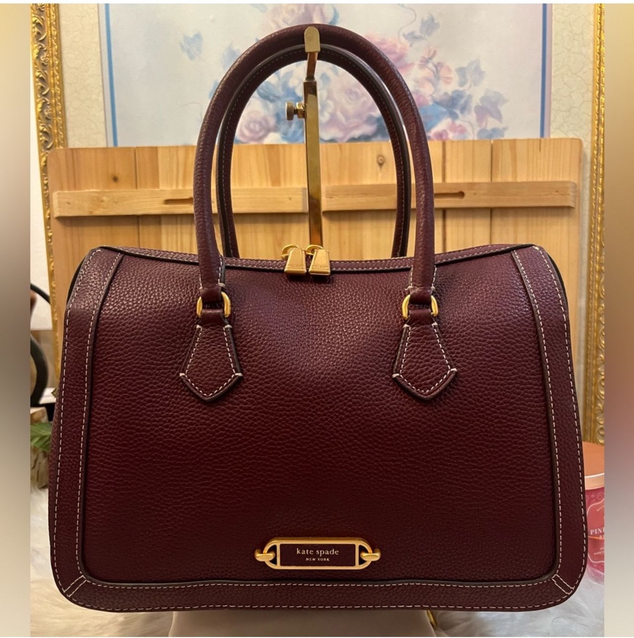 Kate Spade Handbag In Burgundy Color