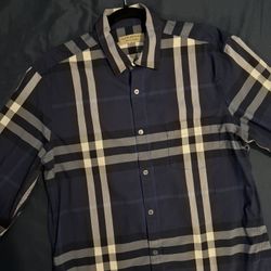 Authentic Burberry Button Down (Size: Large)